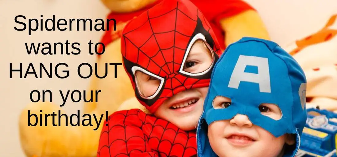 Spiderman Birthday Message
