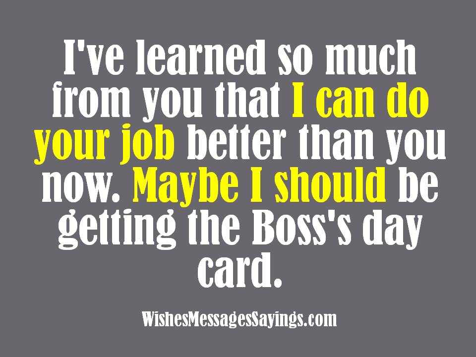 Wishes and Quotes for Bosses - Wishes Messages Sayings
