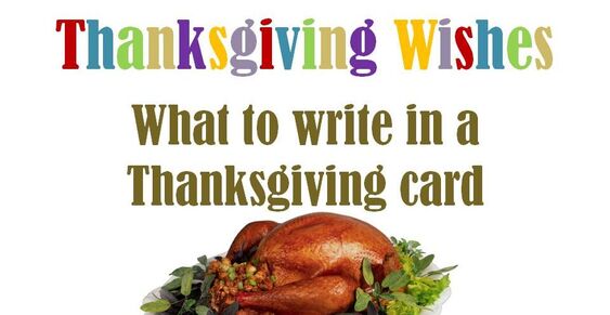 Thanksgiving Wishes to Write in a Card