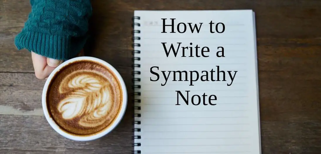 How to write a sympathy note
