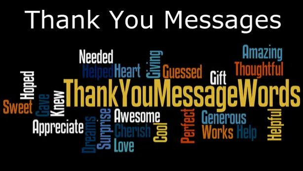 Thank You Message Words