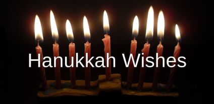 Hanukkah Wishes for a Card